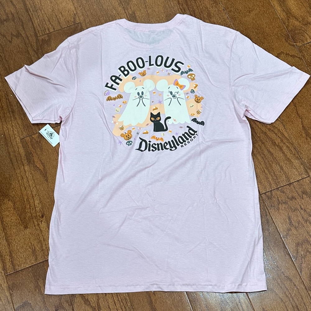 Disneyland Halloween Pink Mickey Minnie ghost Fa-boo-lous T-Shirt